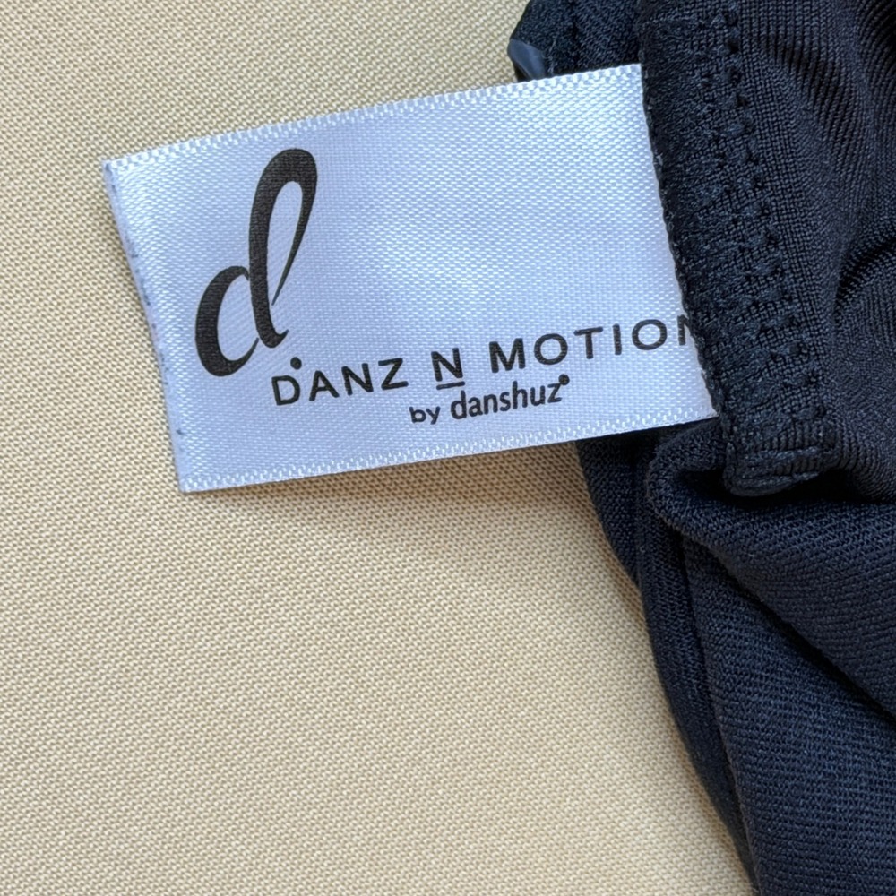 Danz N Motion Girls Black Camisole Leotard Lace Trim Size 6X-7 Dance BalletSport - Picture 6 of 8